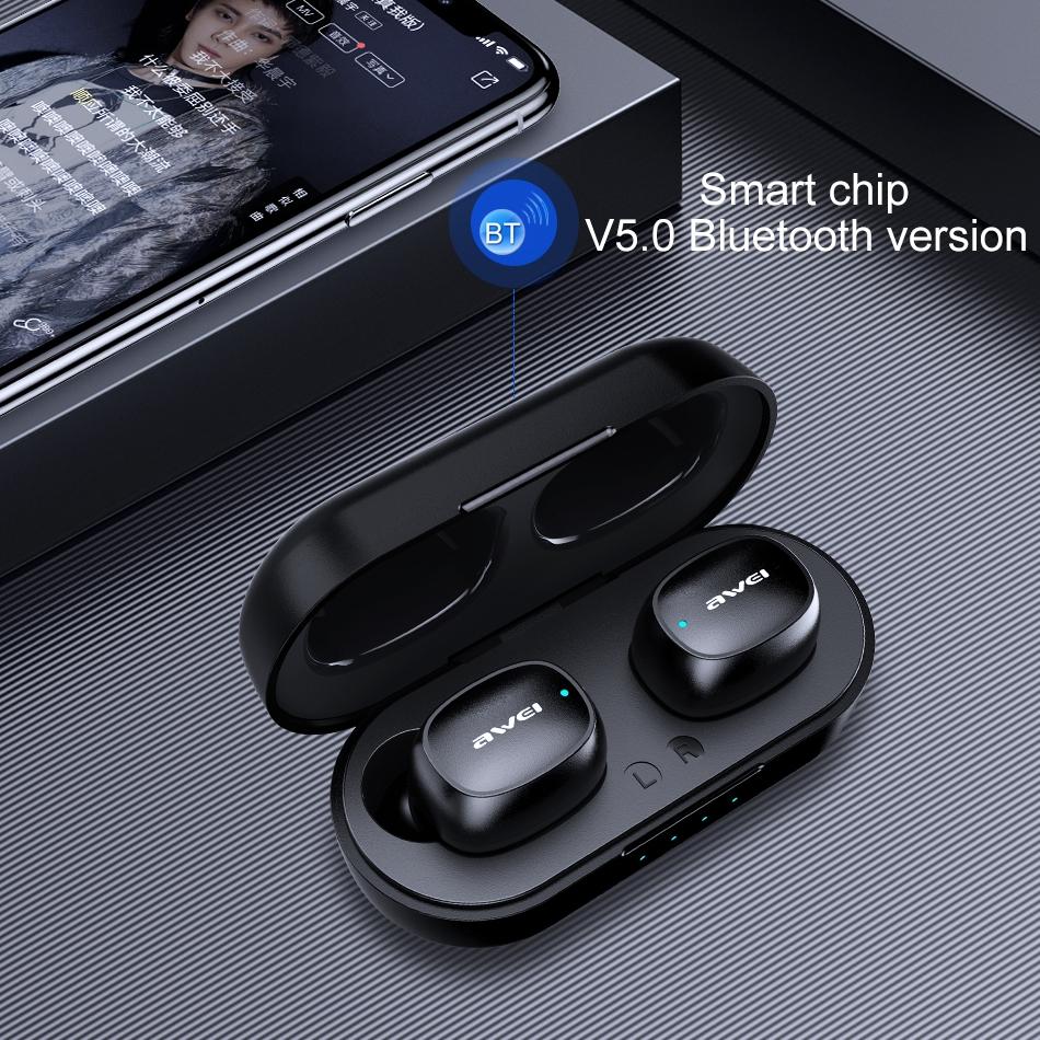 Wireless Sports Headset With Charging Case - T13 Tws Bluetooth V5.0 - Black-1915196720132788230