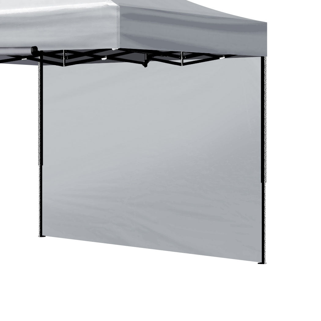Mountview Gazebo Walls 3x1.9 Outdoor Silver-1942352885580959744