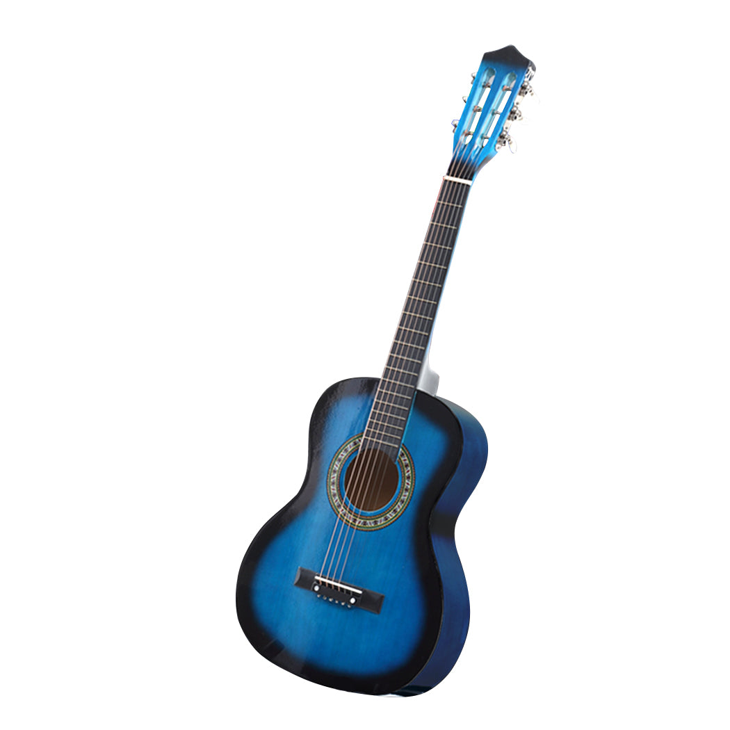 BoPeep 34 Inch Wooden Folk Acoustic Blue-1942352863653138432