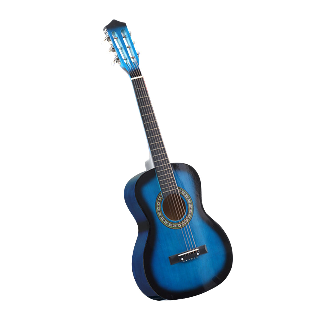 BoPeep 34 Inch Wooden Folk Acoustic Blue-1942352863653138433