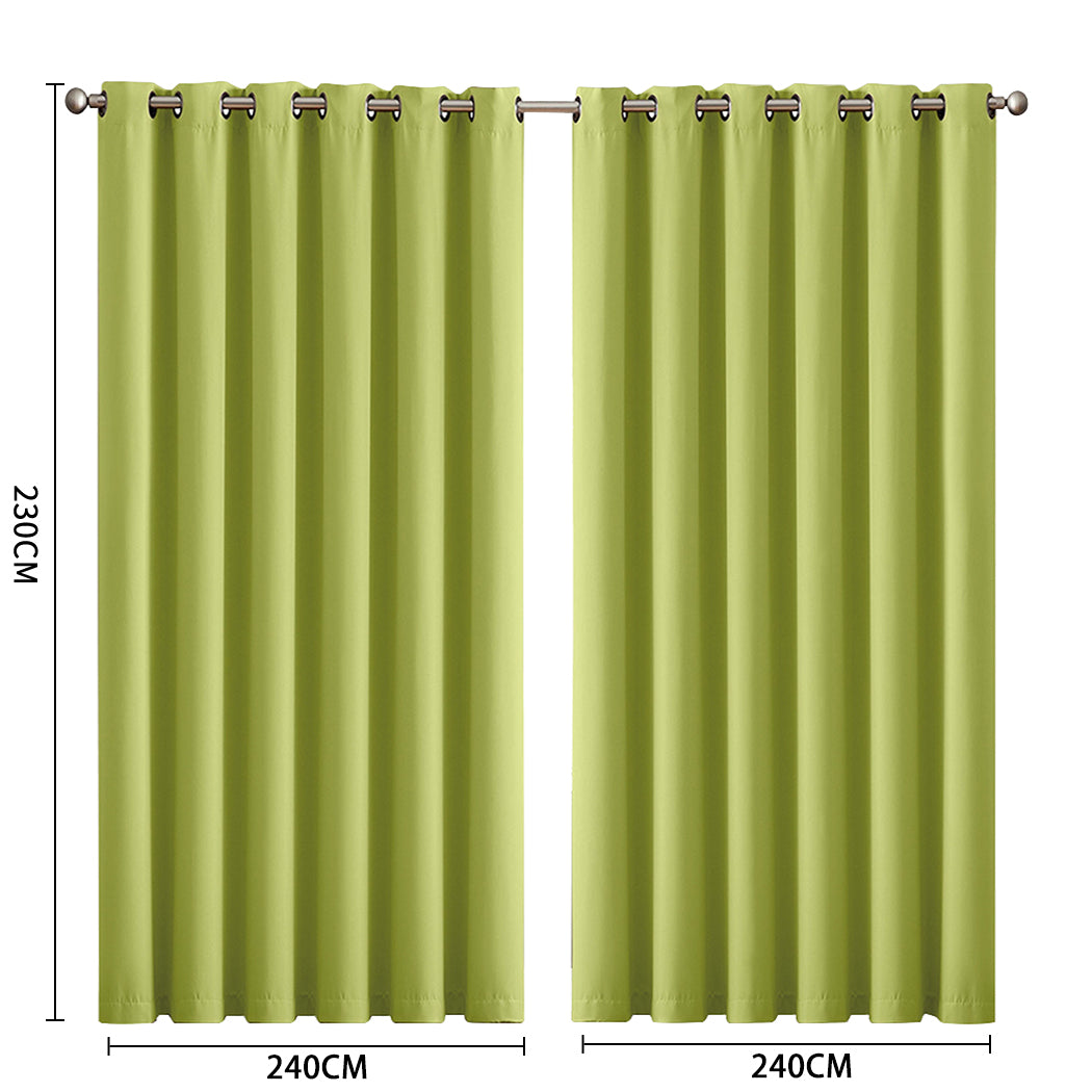 2x Blockout Curtains Panels 3 Layers-1942353383411290114