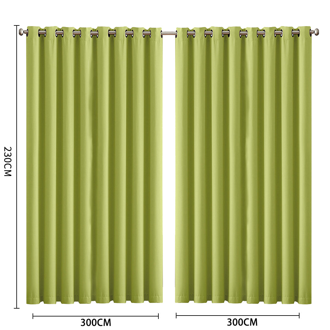 2x Blockout Curtains Panels 3 Layers-1942353385533607938