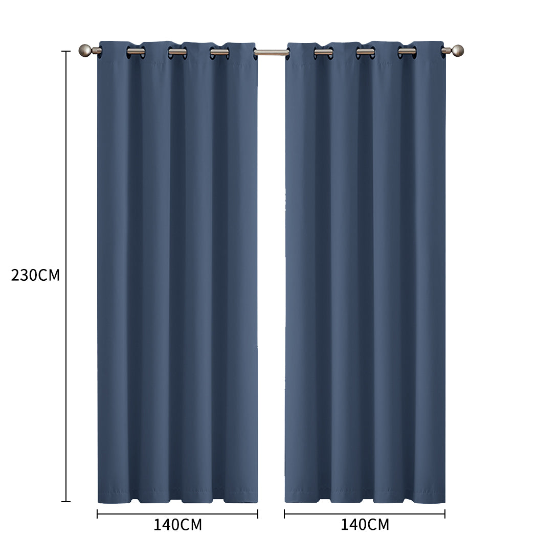 2x Blockout Curtains Panels 3 Layers-1942353380575940610