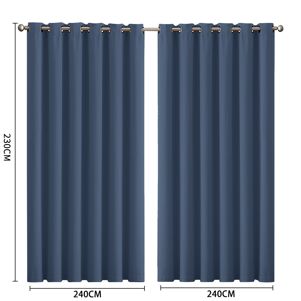 2x Blockout Curtains Panels 3 Layers-1942353384656998402