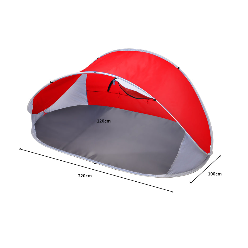 Mountview Pop Up Tent Camping Beach Red-1942352873862074370