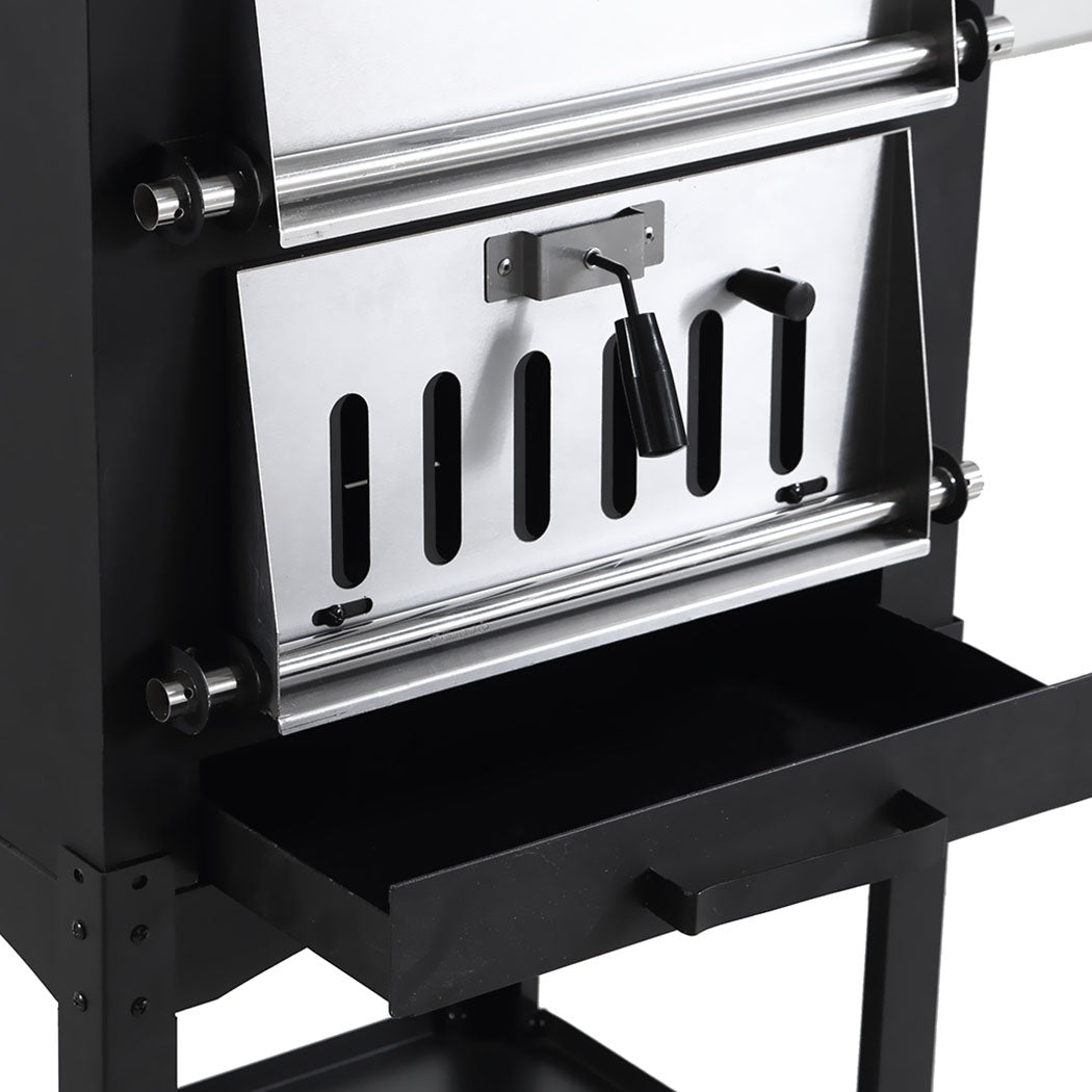 3in1 Pizza Oven Charcoal BBQ Grill Steel-1942353323256582147