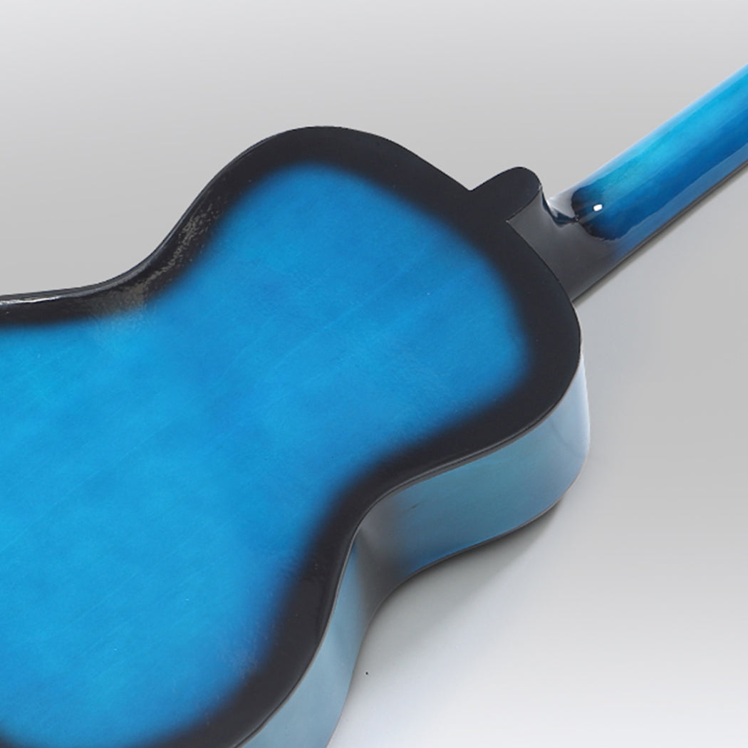 BoPeep 34 Inch Wooden Folk Acoustic Blue-1942352863653138436