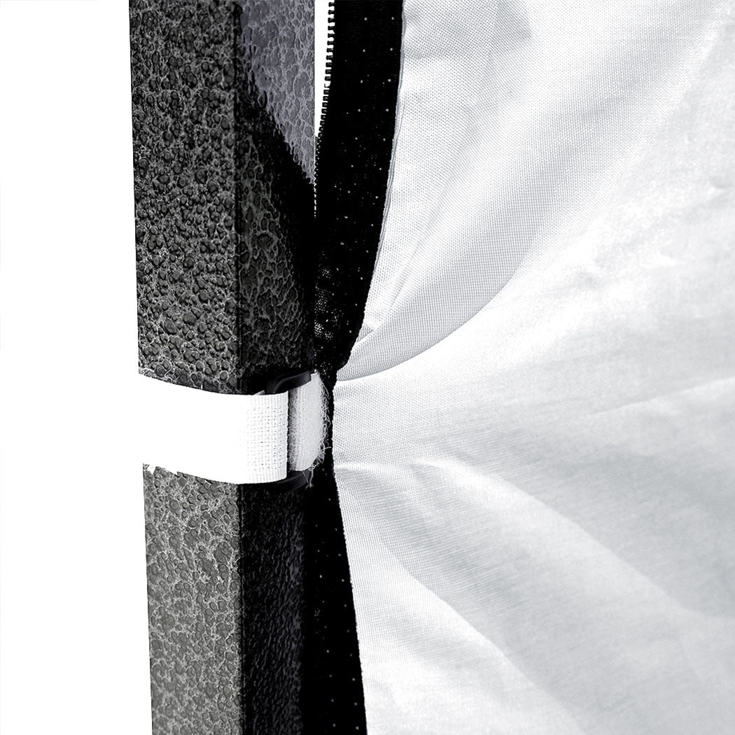 Mountview Gazebo Walls 3x1.9 Outdoor Silver-1942352885580959748