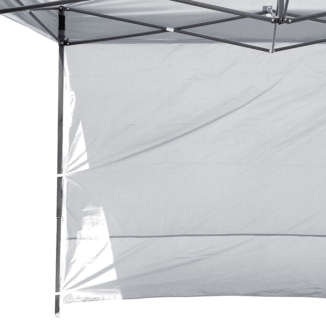 Mountview Gazebo Walls 3x1.9 Outdoor Silver-1942352885580959749