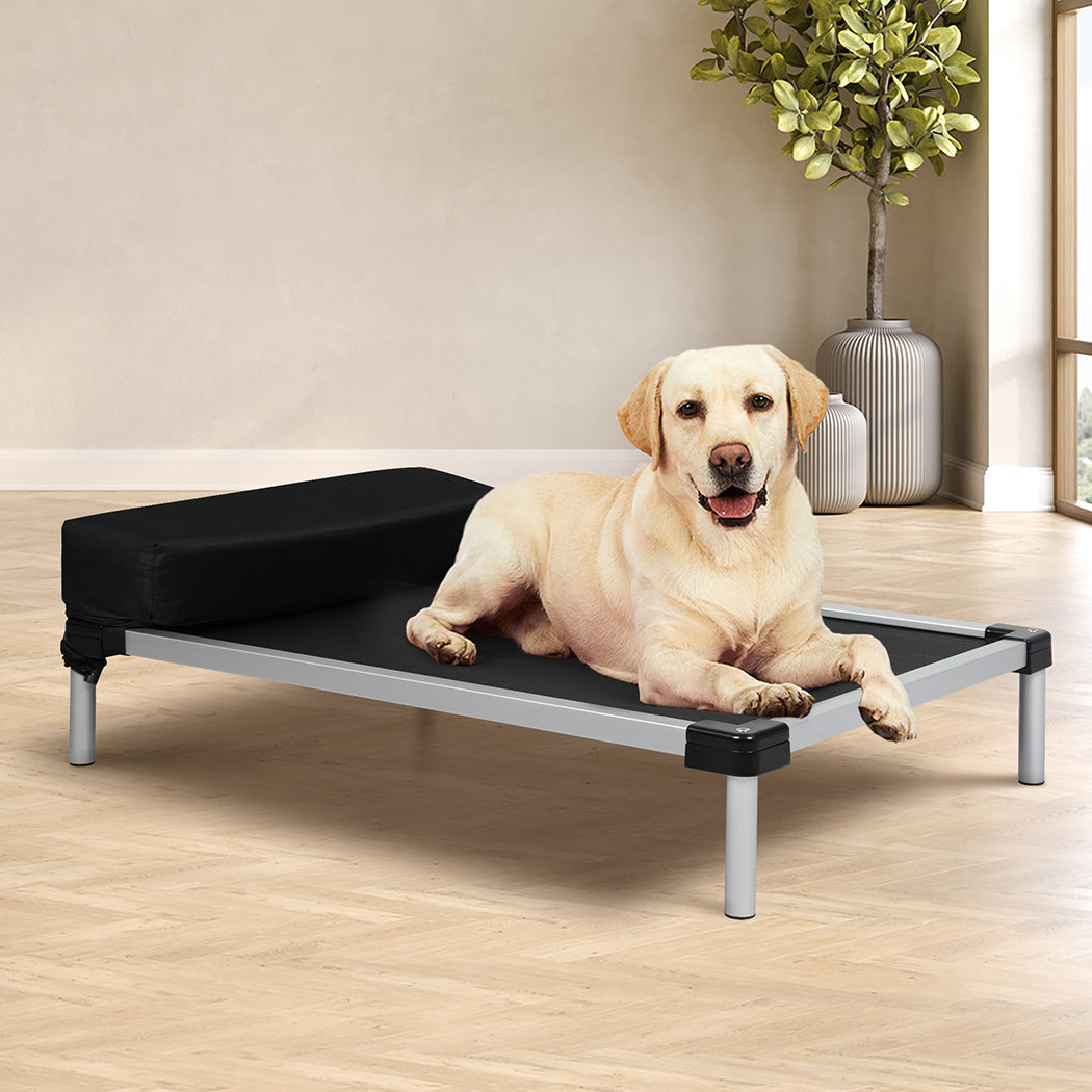 PaWz Pet Trampoline Aluminium Frame L Black Large-1942352764885667846