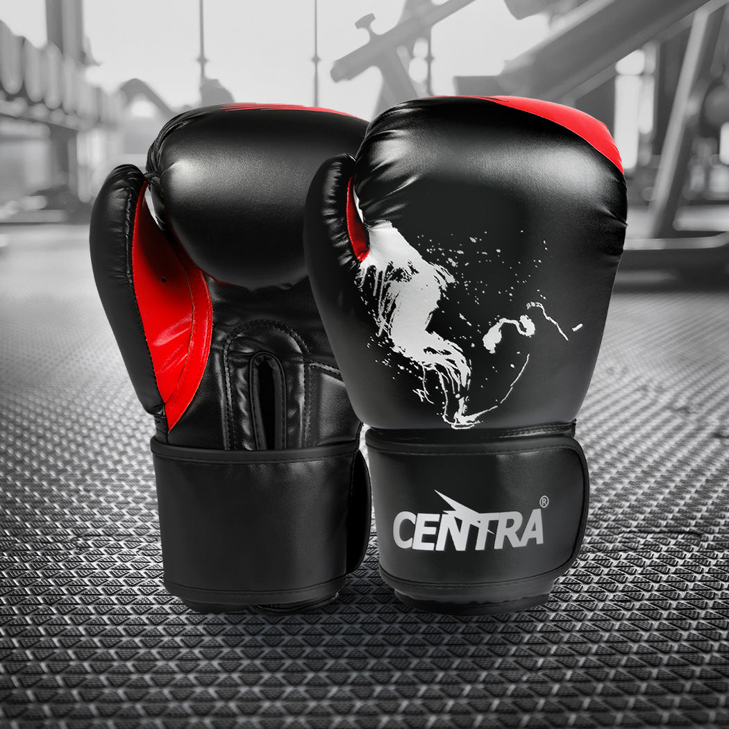Centra Boxing Gloves PU Leather MMA Training Mitts Fight Punch Bag Sparring 8OZ-1942353602702086150