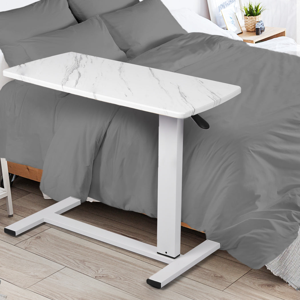 Levede Standing Desk Sofa Bed Side Table White No Slots-1910113013311082502