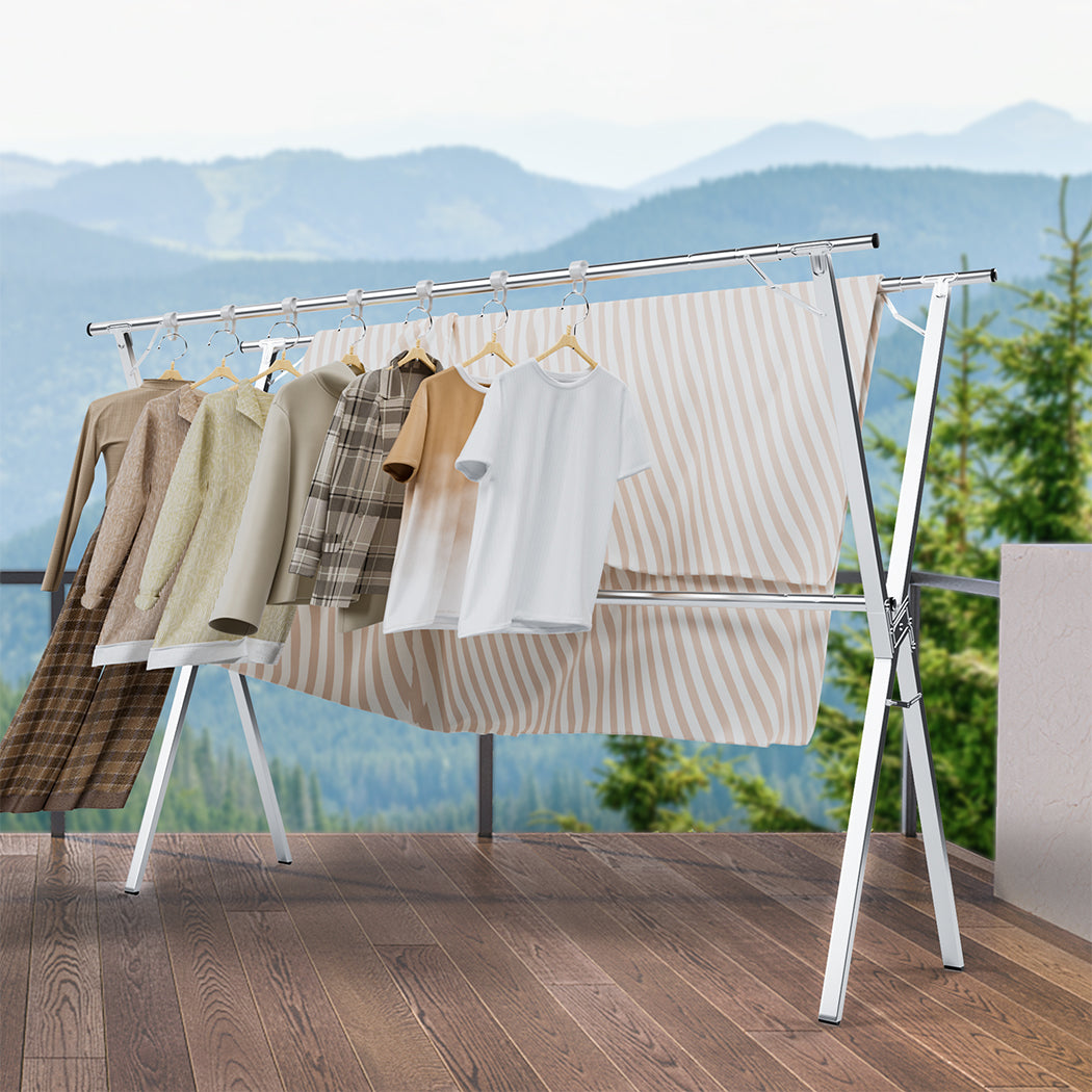 Levede Adjustable Clothes Drying Airer Foldable-1910112233850015750