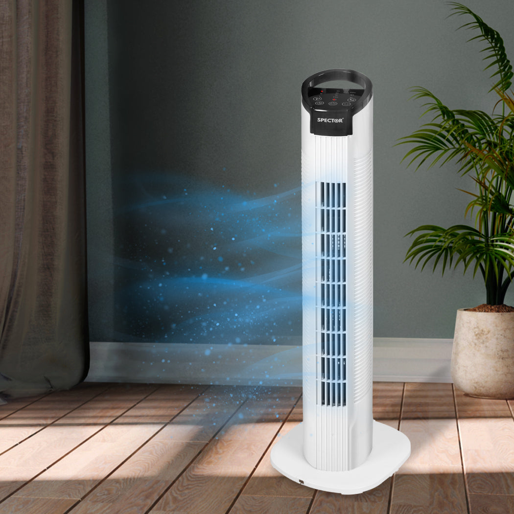 Spector 50W Tower Fan Bladeless Fan White-1919892879900282886