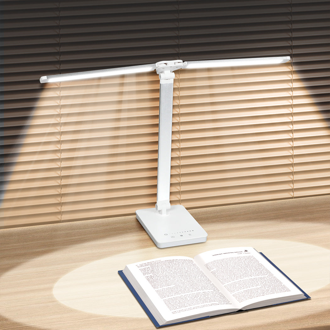 Emitto Double Head Desk Lamp LED Light Eye Caring USB-1942353713662398470