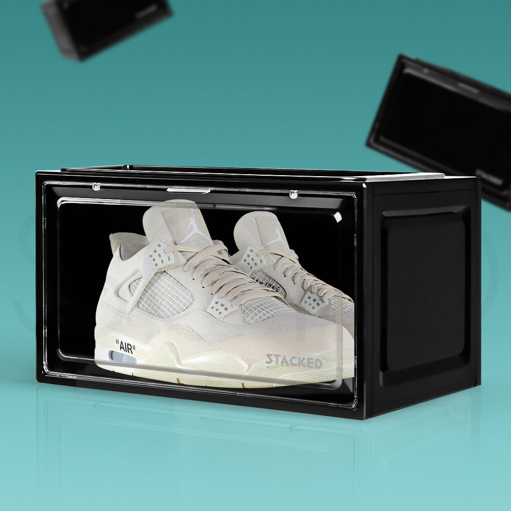 Stacked Shoe Box Acrylic Sneaker Display 1PC Black-1942352807457853446