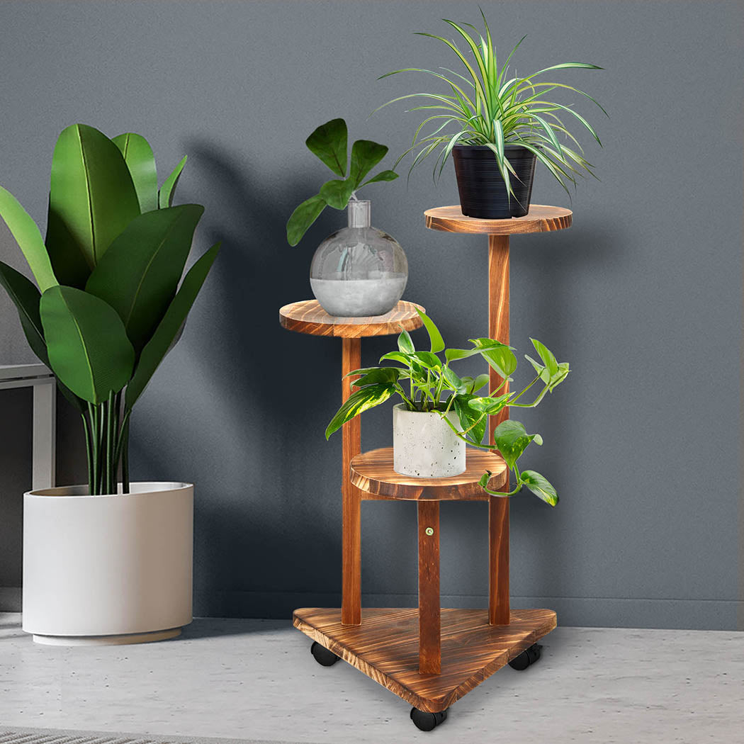 Levede 3-Tier Plant Stand Wood Wooden-1942353759753605126