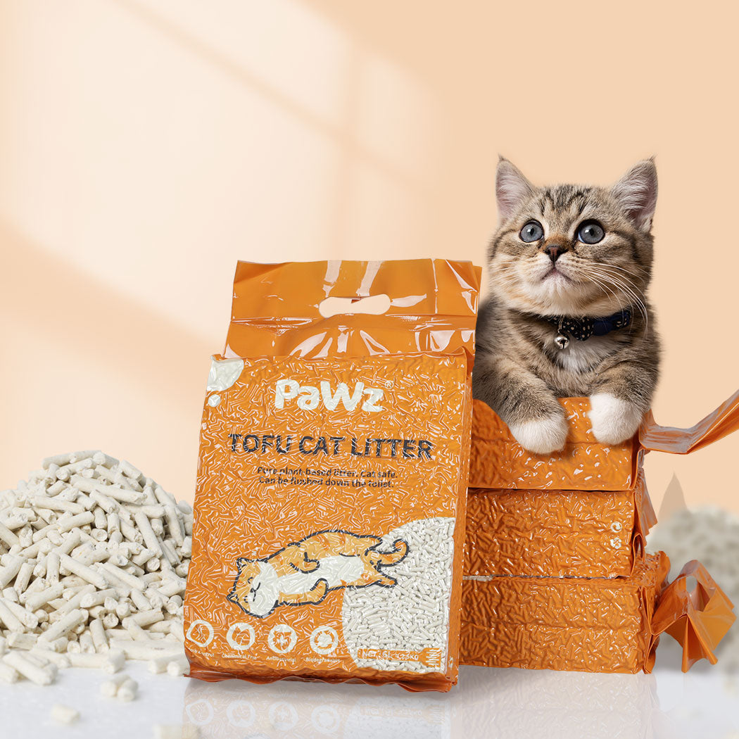 PaWz 2.5kg Tofu Cat Litter Clumping Natural-1942352760485842950