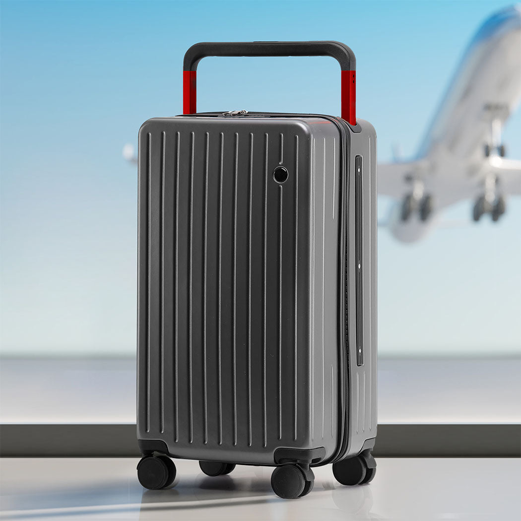 Slimbridge 26" Luggage Wide Handle Hard Case Grey-1942353662458335238