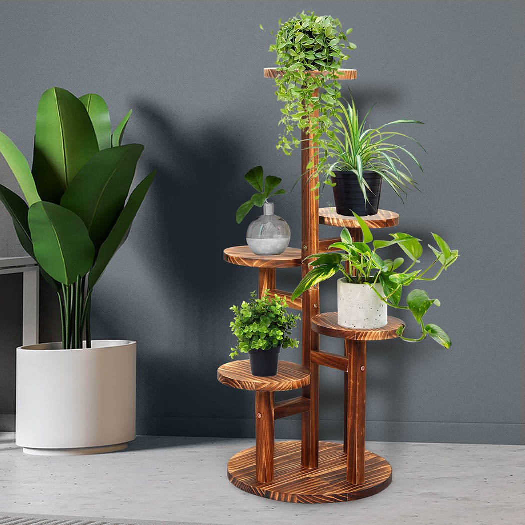 Levede 4-Tier Plant Stand Wood Wooden-1942353759963320326