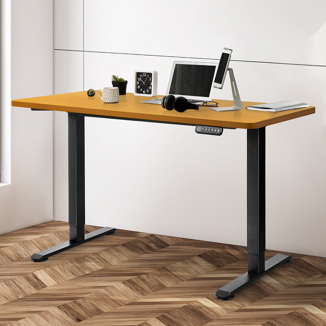 Levede Motorised Standing Desk Adjustable 140cm Natural 1000x 1MM-1910112994604486662