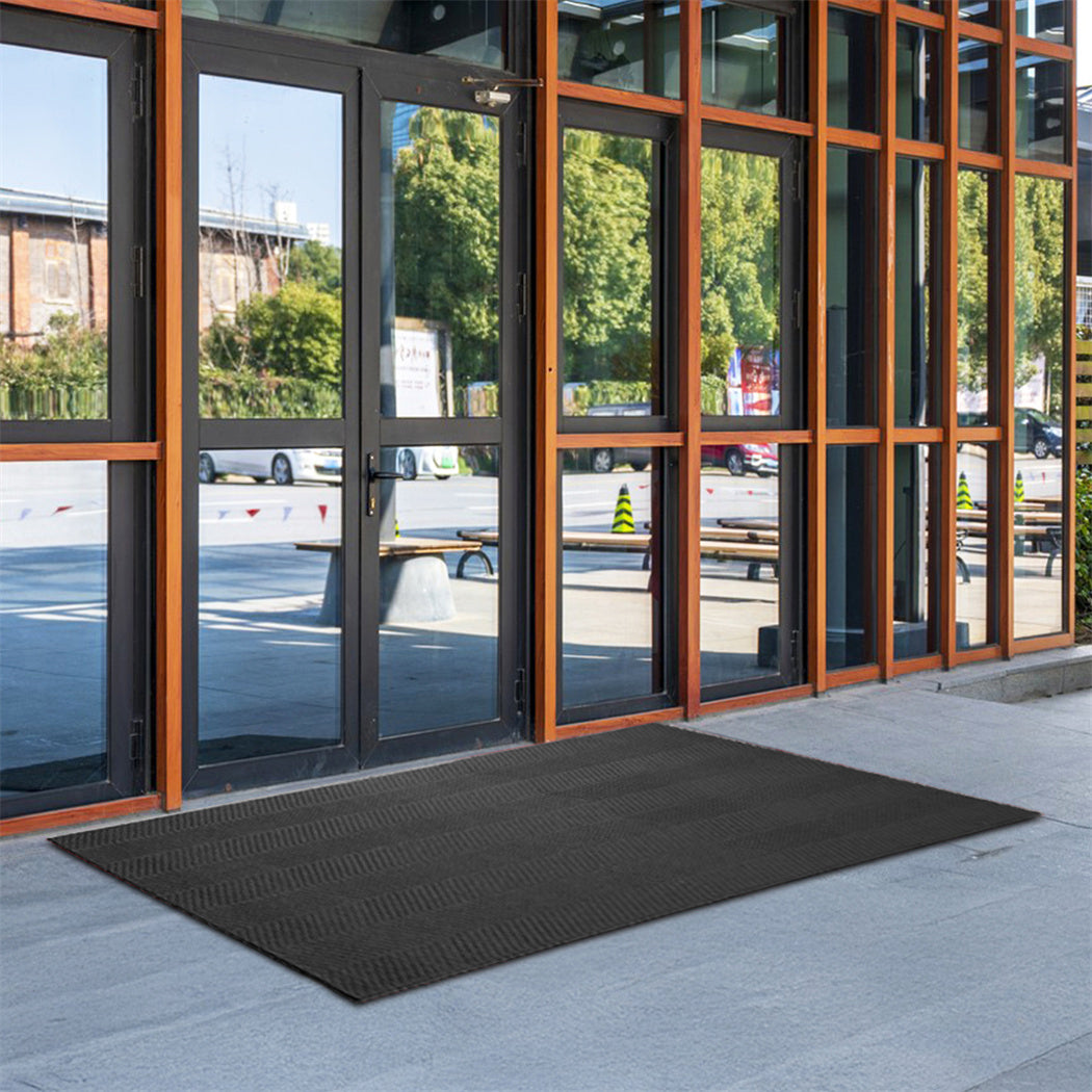 Marlow Extra Large Floor Rug Non Slip 90cm x 305cm Grey-1942353701033349126
