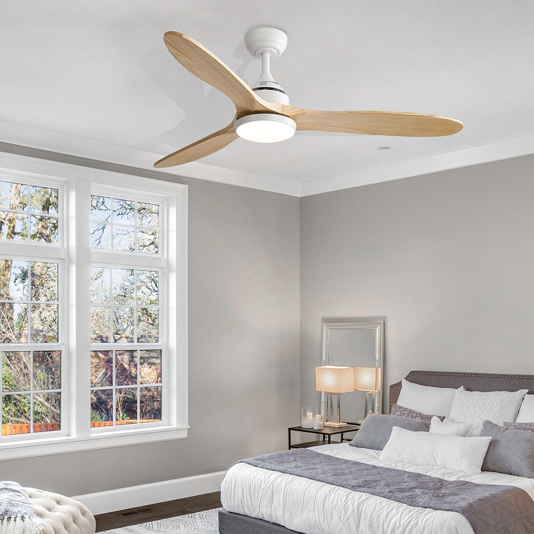 Spector 52'' Ceiling Fan LED Light DC Natural-2006733155985395718