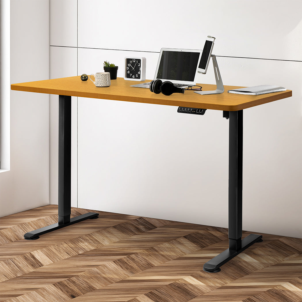 Levede Motorised Standing Desk Height 120cm Natural 800x 1.5MM-1910112992444420102