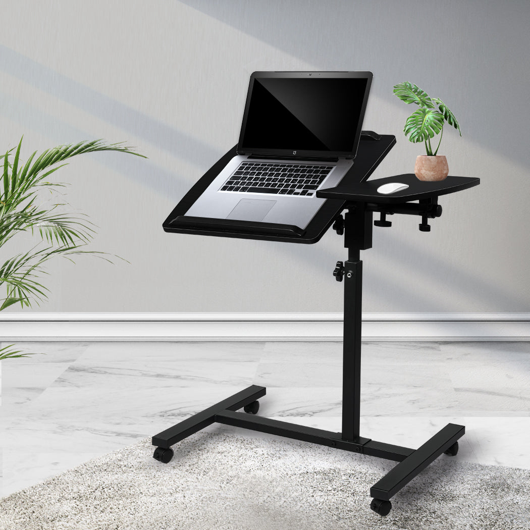 Levede Mobile Laptop Desk Adjustable Black-1919892937110589446