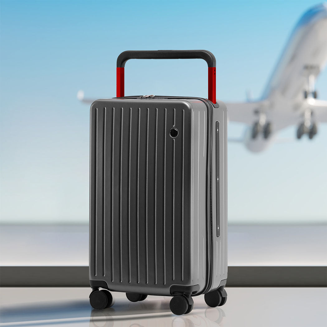 Slimbridge 20" Luggage Wide Handle TSA Lock Grey-1942353662055682054