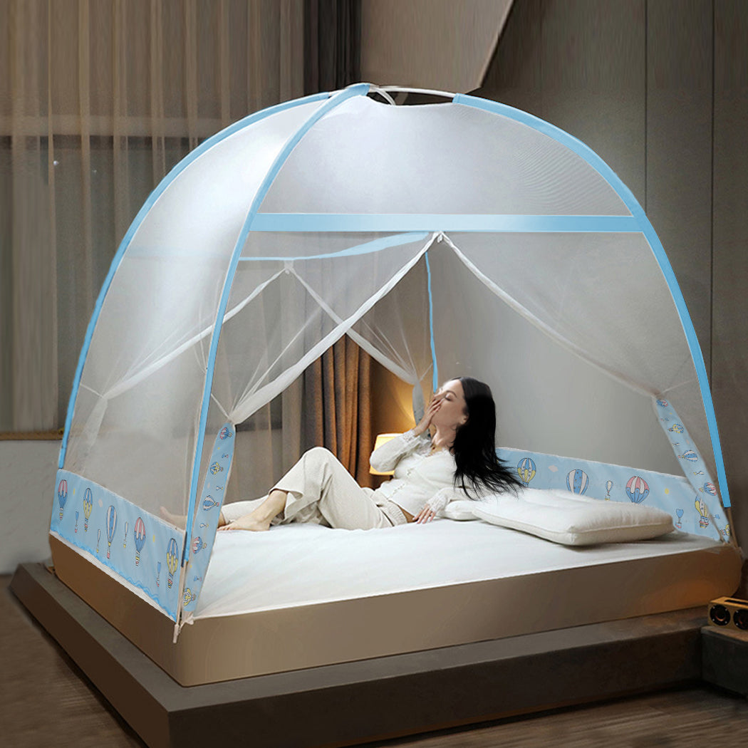 Dreamz Mosquito Bed Nets Foldable Canopy Queen-1910112870977376262