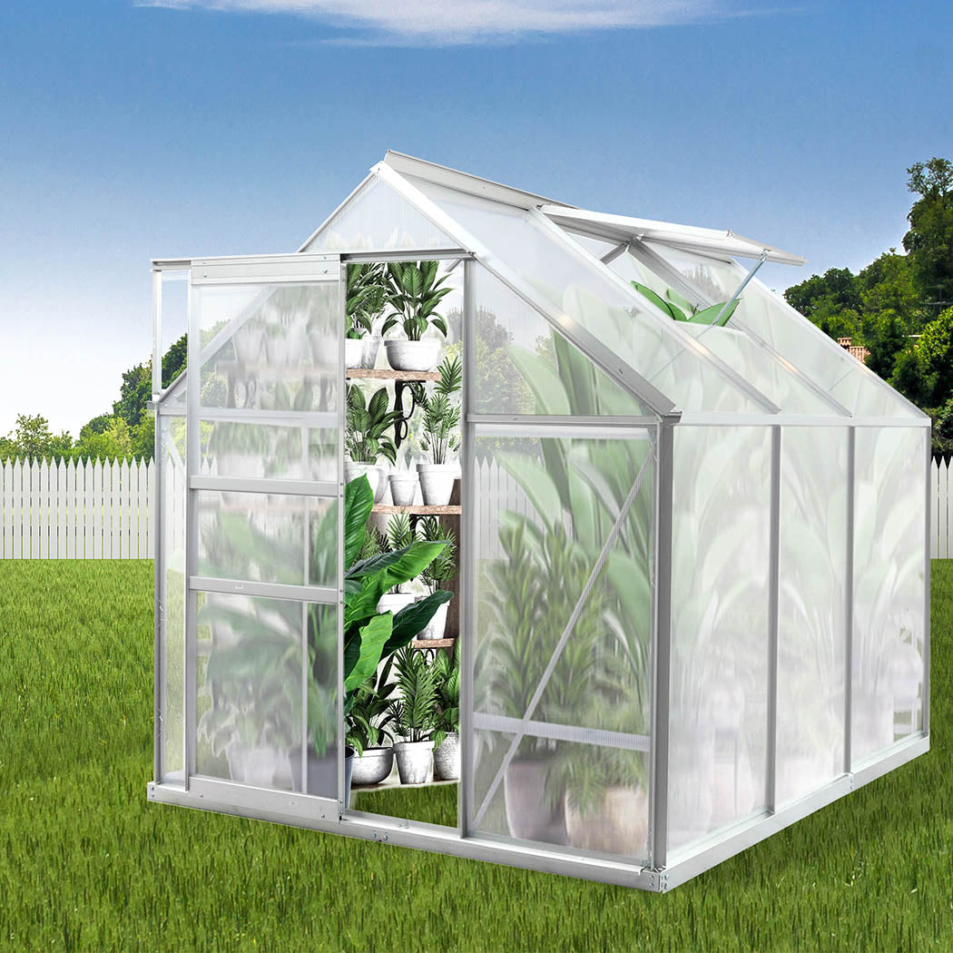 Lambu Greenhouse Aluminium Walk In Green-1942353762404405254