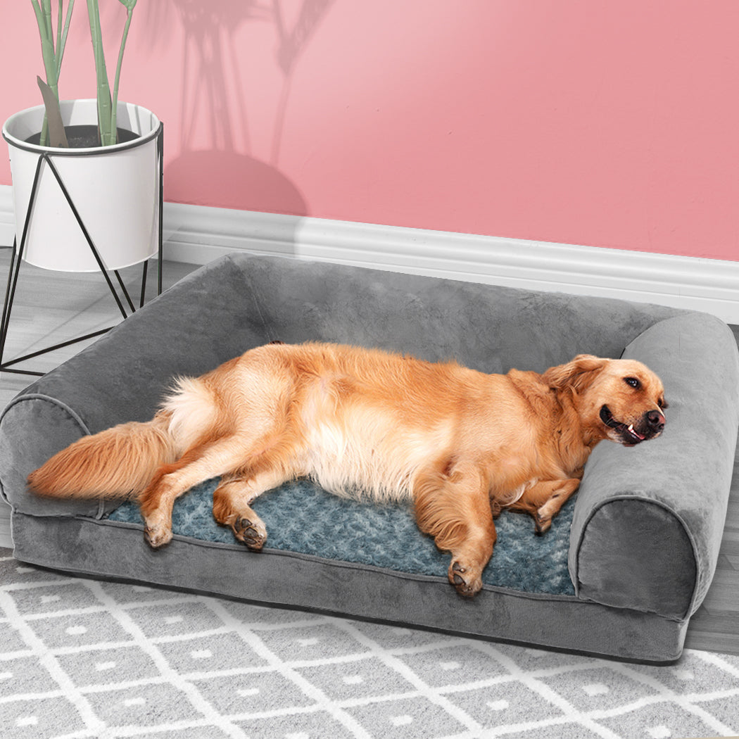 PaWz Pet Bed Sofa Dog Bedding Soft Warm XXL Grey XX-Large-1942353068595220486