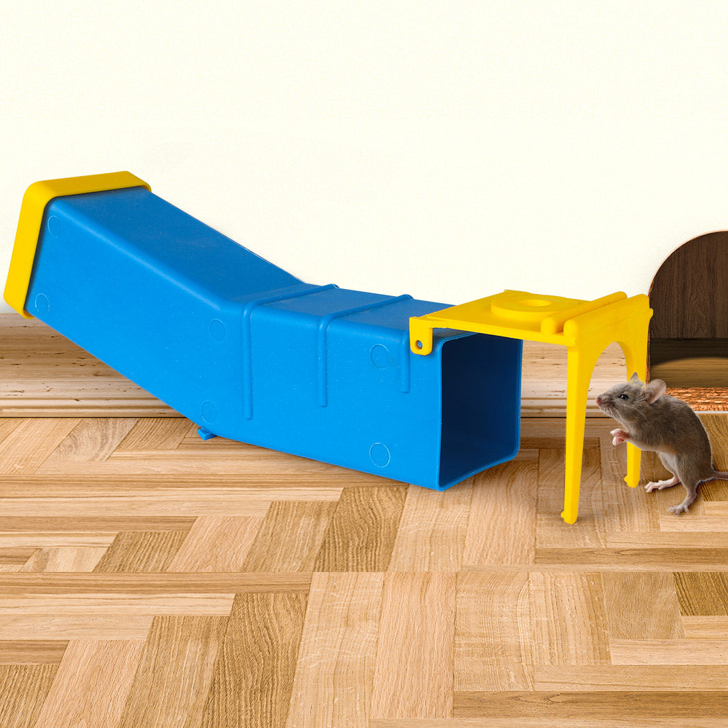 Lambu 2x L Mouse Rat Trap Cage Catch Blue Large-1942352776394838022