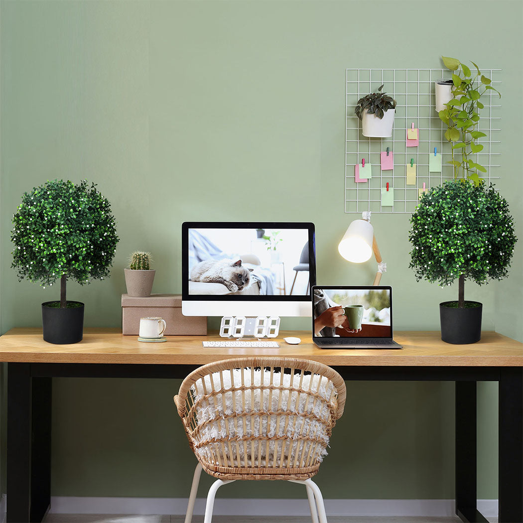 Lambu Artificial Boxwood Topiary Ball Tree-1942353682494525446