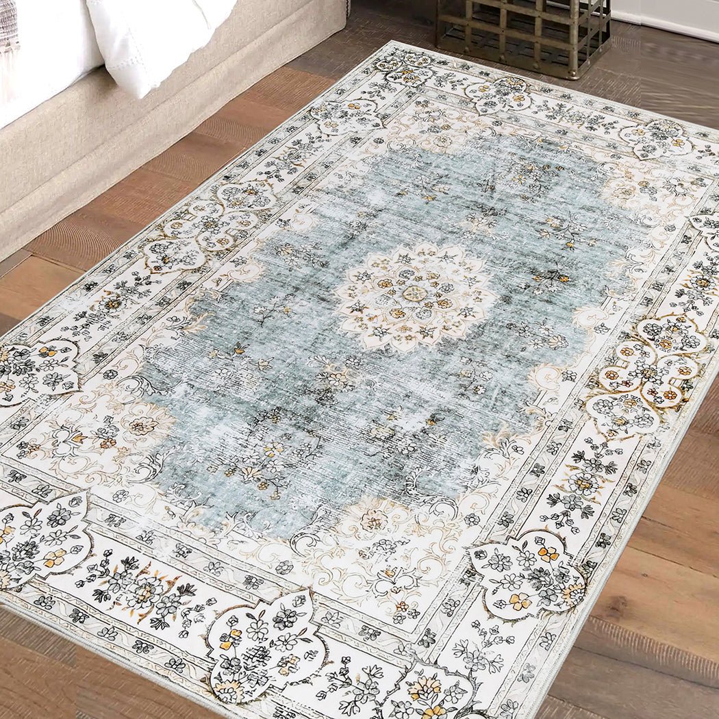 Marlow Floor Rug Short Pile Washable Vintage Carpet Soft Plush Non Slip 160x120-1942353627050020870