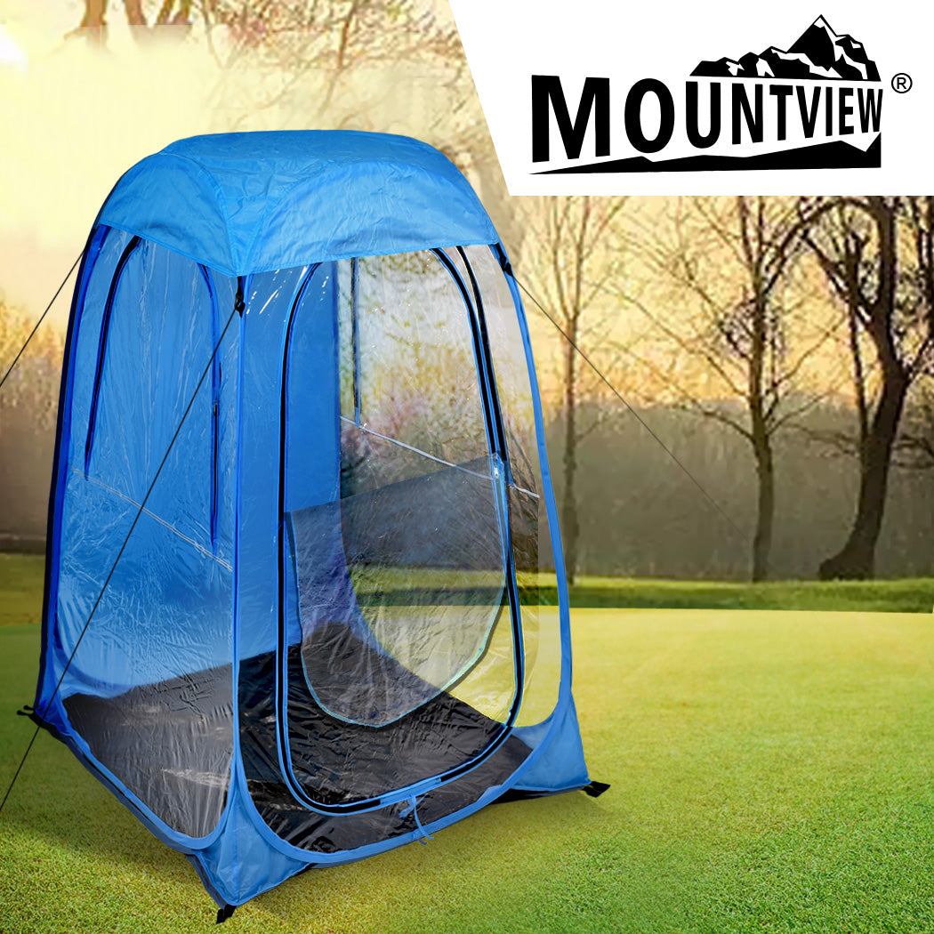 2x Mountview Pop Up Tent Camping Weather Blue-1942352872981270534