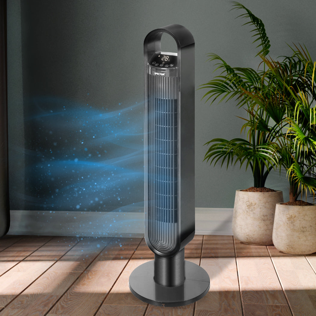 Spector Portable Bladeless Tower Fan Black-2006733154748076038