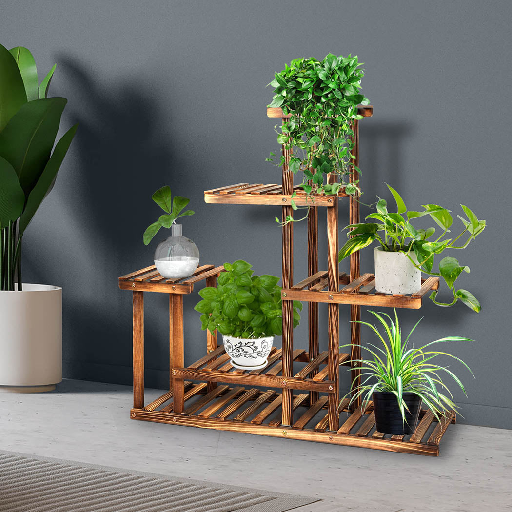 Levede 5-Tier Plant Stand Wood Wooden-1942353761246777350