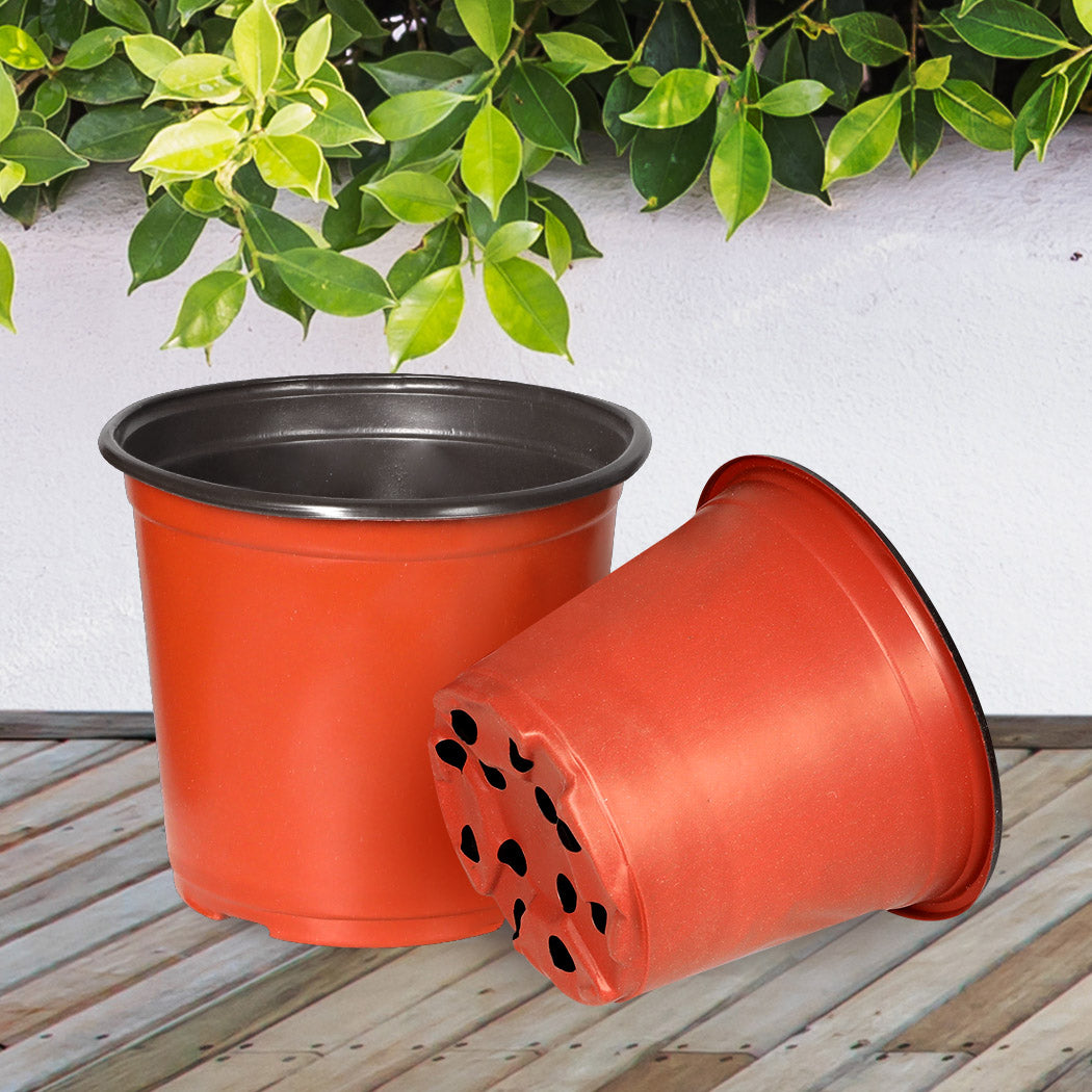 Lambu 100x Plastic Plant Pots Bulk Flowers X-Large-1942353755970342918