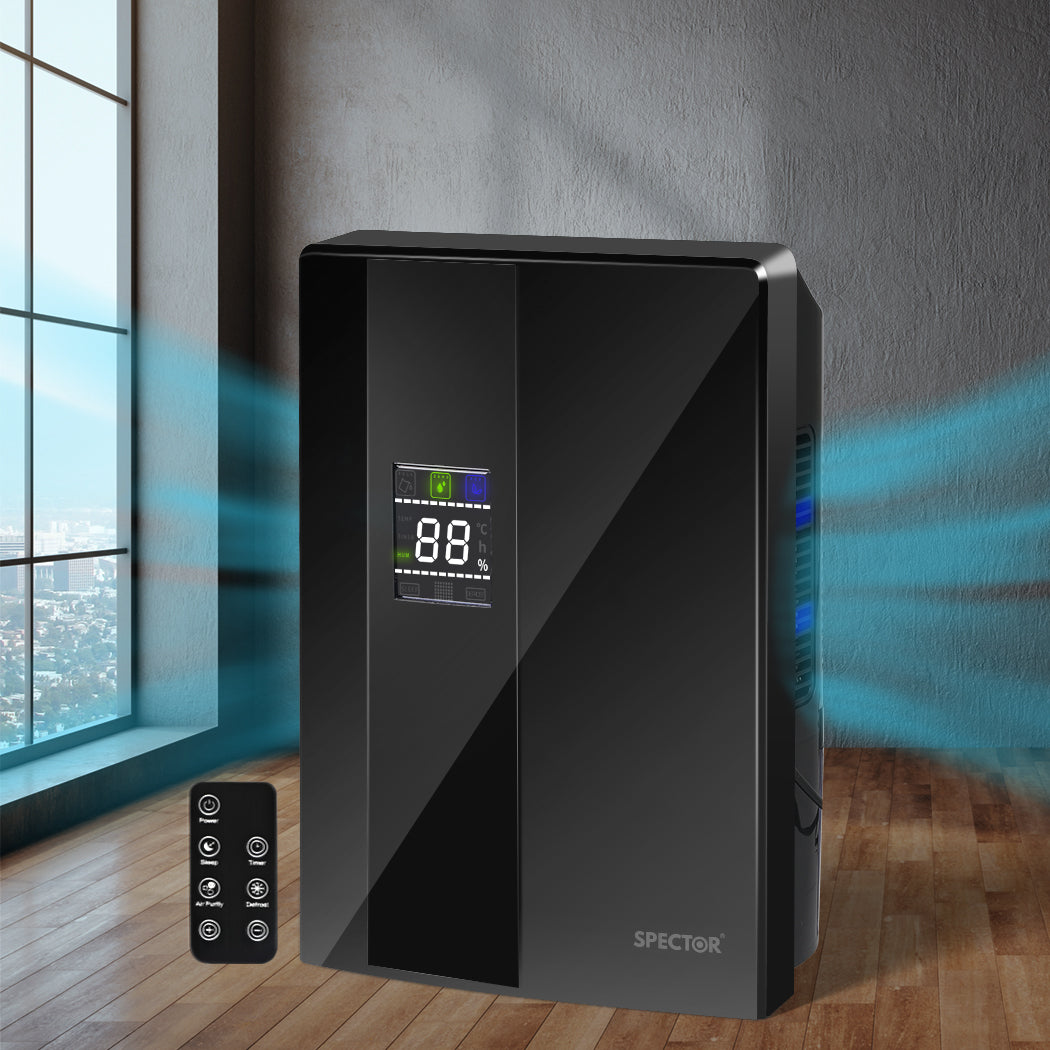 Spector Dehumidifier Air Purifier 2200ml Black-2006733305428447238