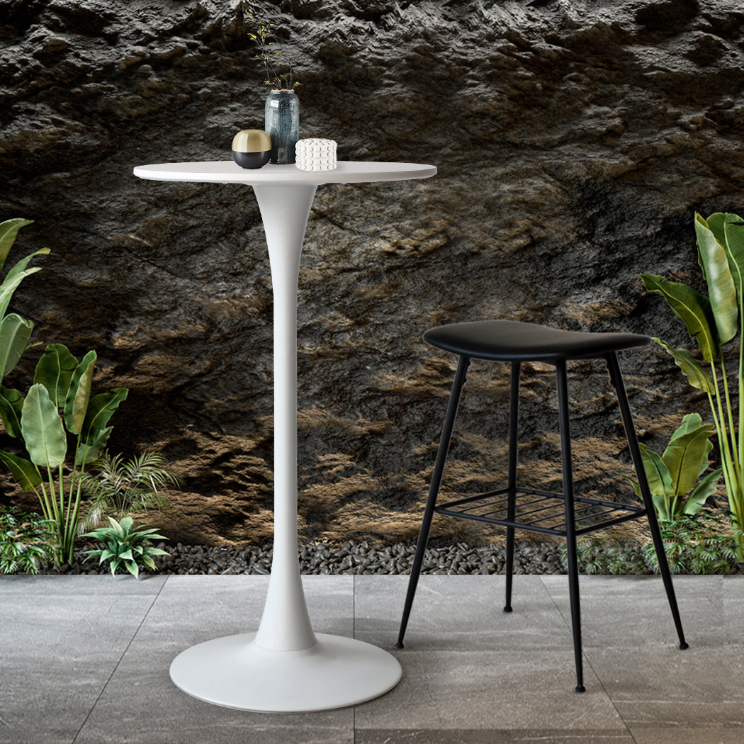 Levede 2x Round Bar Table Pub Tables White-1910113299169677318