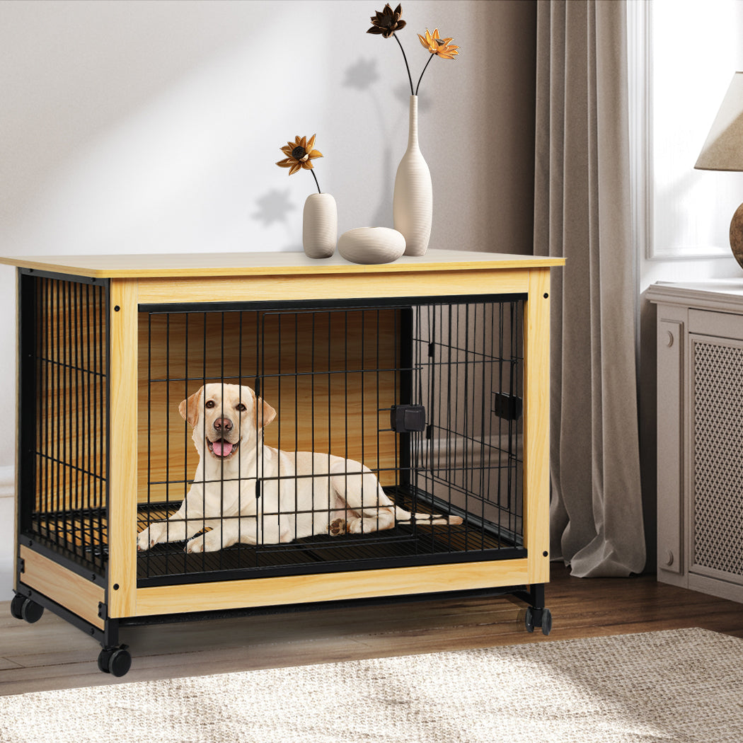 PaWz Wooden Wire Dog Kennel Side End XL X-Large-1942352752659271686