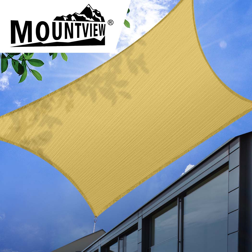 Mountview Sun Shade Sail Cloth Canopy Sand 180-1942352869667770374