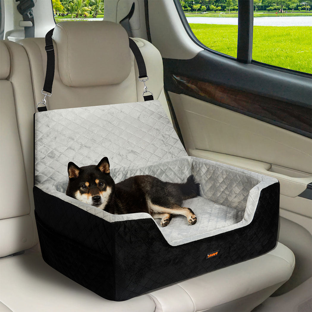 Pawz Dog Car Booster Seat Belt Pet Safe Protector Travel Bed-1942353703247941638