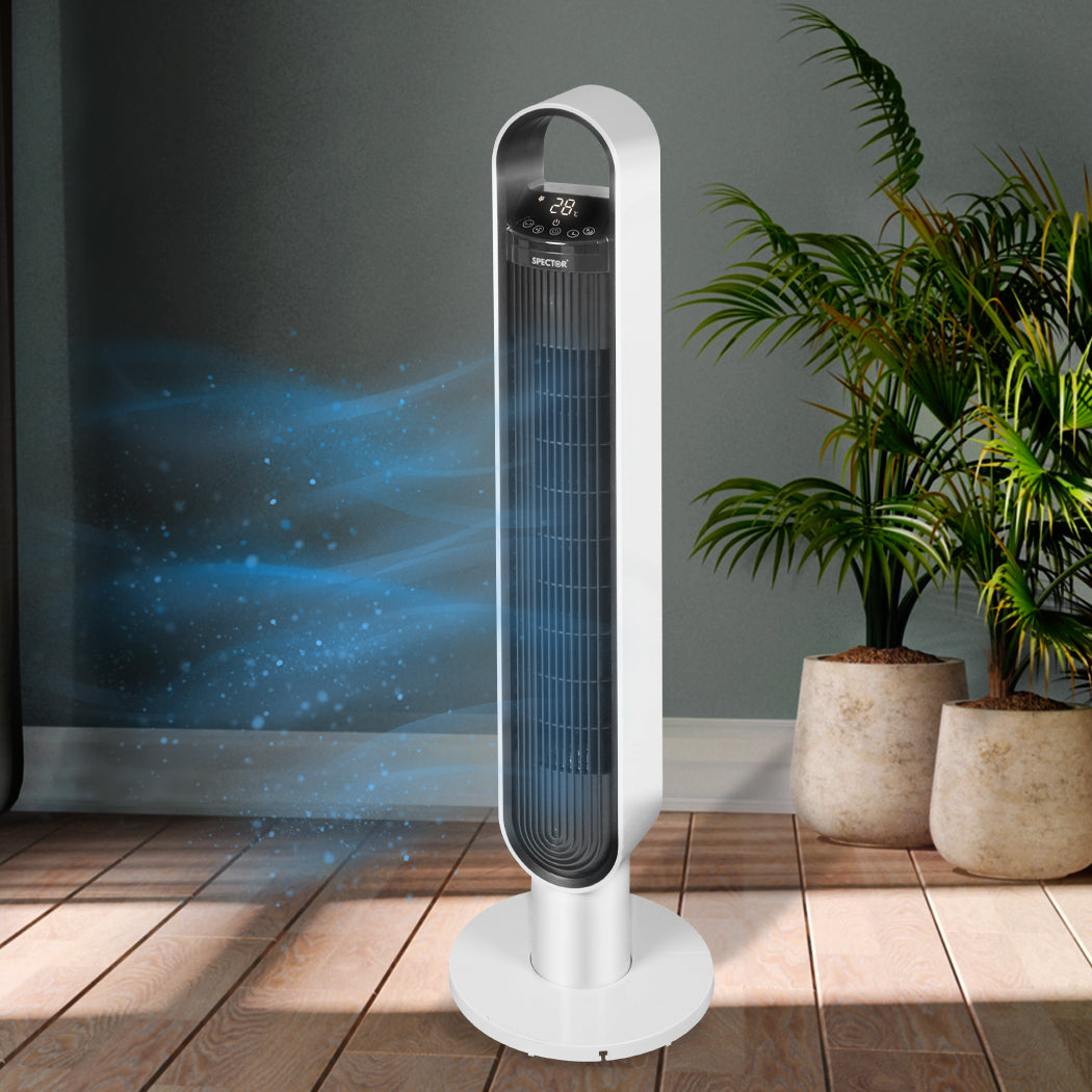 Spector Tower Fan Portable Oscillating White-2006733154949402630