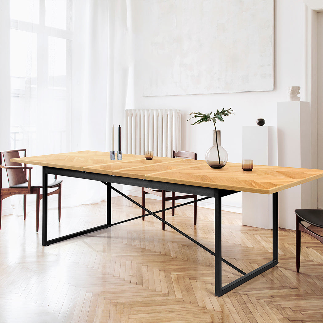 Levede Dining Table 1.8-2.4M Extendable-1919892935332204550