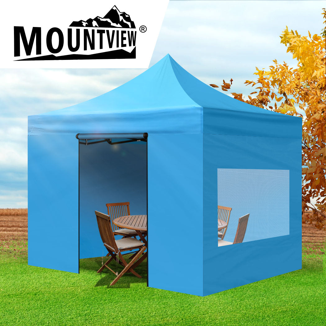 Mountview Gazebo Tent 3x3 Marquee Gazebos Rose Gold-1942352884368805894