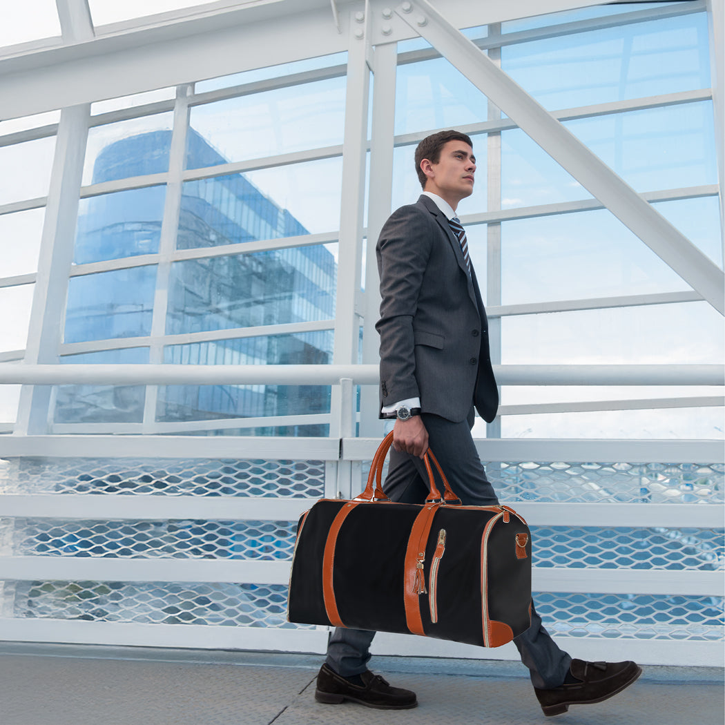 Slimbridge Garment Bags 2 in 1 Hanging Suit Bag Black-1942353691034128390