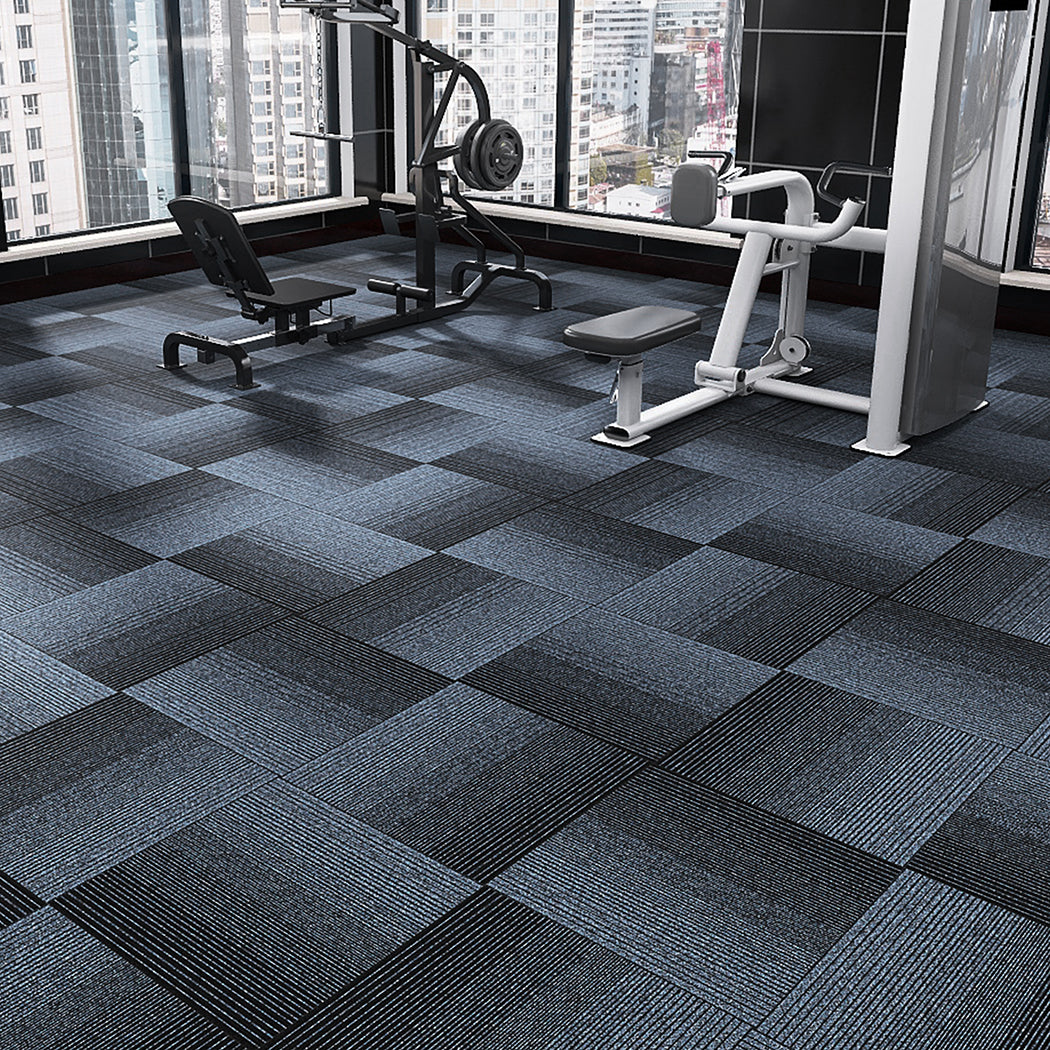 Marlow 20x Carpet Tiles 5m2 Box Heavy Blue-1910113063084888071